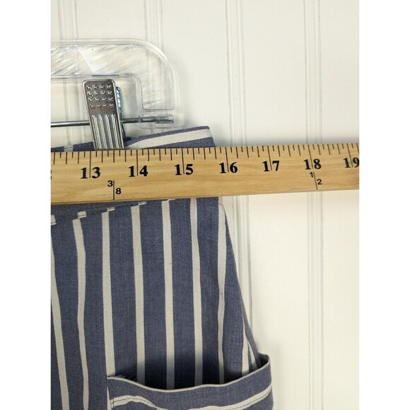Altar'd State Women Button Up Front Tie Skirt Blue White Striped  Pockets Size L - Picture 8 of 9